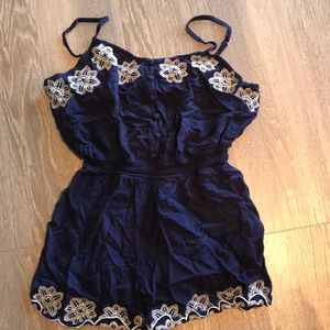 Deep blue romper